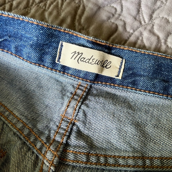 Madewell Rigid Denim A-Line Mini Skirt in Lakeline - Picture 11 of 11